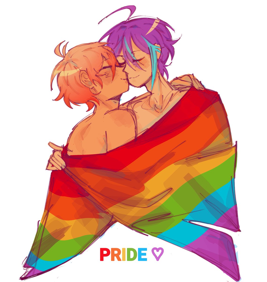 happy pride month 🏳️‍🌈
#prsk_FA #類司 #ruikasa