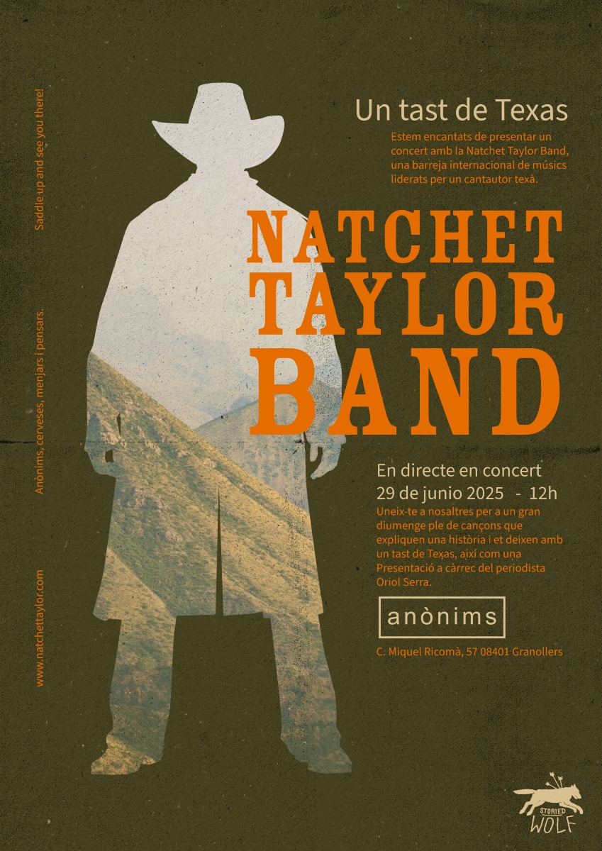 Diumenge serem a <a href="/anonimsgrn/">Restaurant Anònims</a> amb The Natchet Taylor Band. Un tast de Texas al cor de Granollers. No s'ho perdin!

youtu.be/SzIDWCA2MVk?fe…