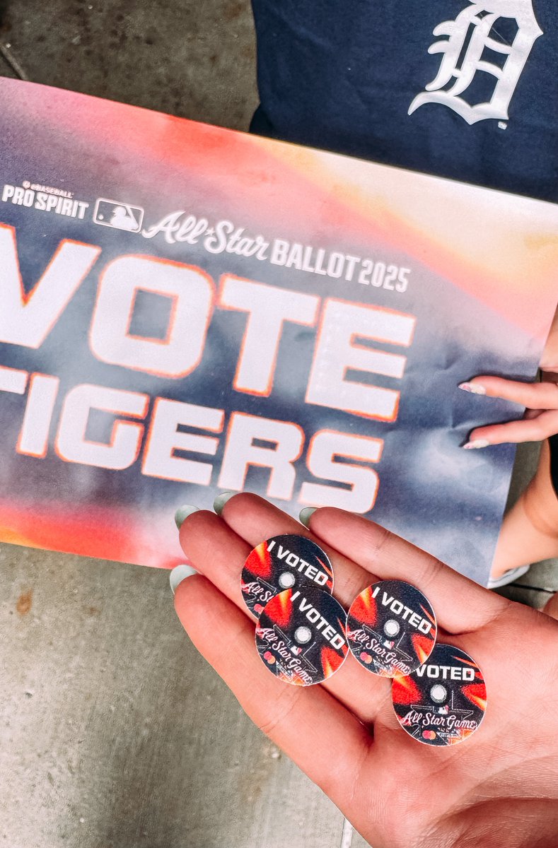 Coming to tonight’s game?

Show any Rally Cat your Tigers All-Star ballot for an ‘I Voted’ sticker 🔥