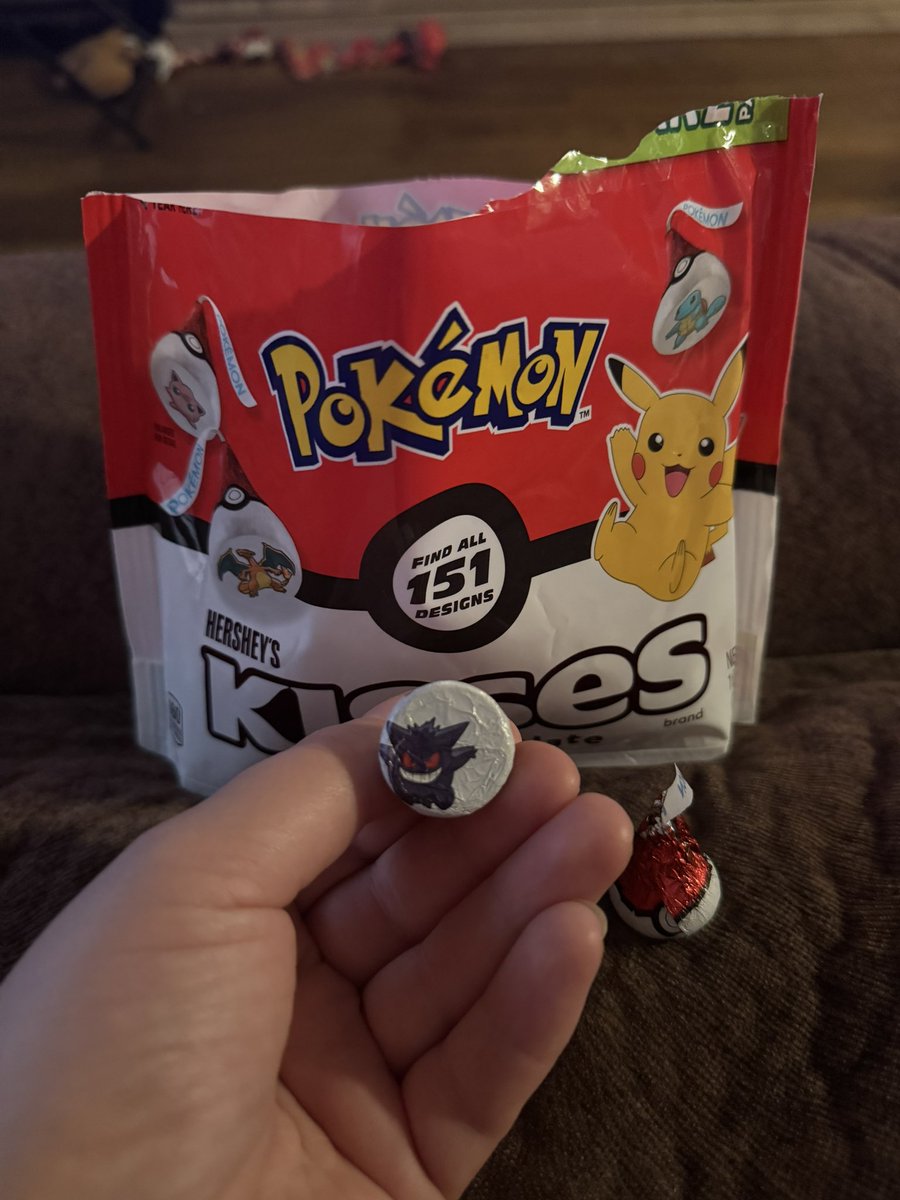 Life is short. Eat a Gengar Hershey’s Kiss 😈