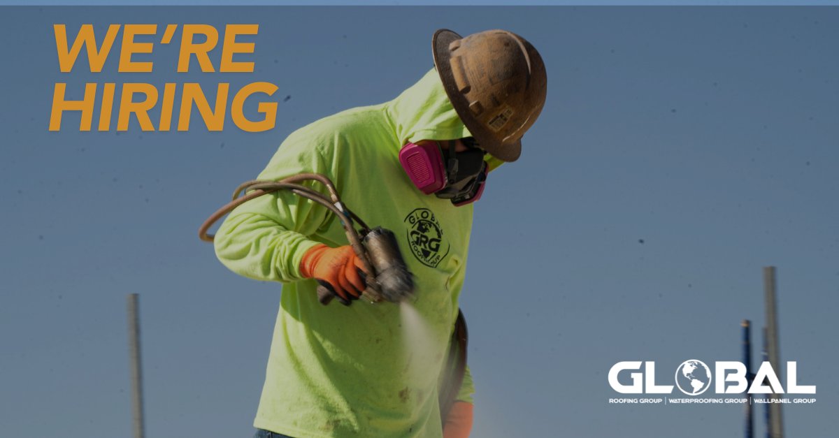 GlobalRSW's tweet photo. We're growing fast at Global! Join our team and take your career to new heights. Competitive pay, great benefits, real growth. Field or office—we’ve got a spot for you.

Apply now: https://t.co/qQLijhnyEs
#grg #globalroofinggroup #careers https://t.co/5t3X8YJgir
