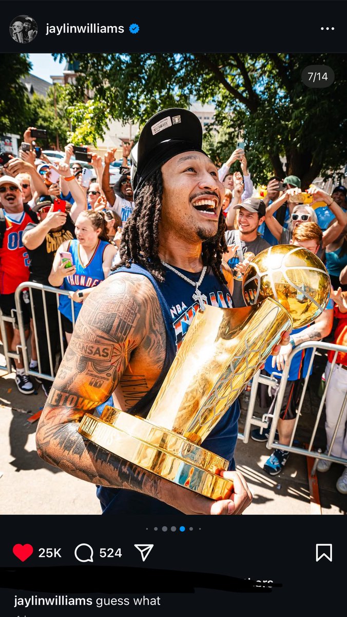 thunderfanrylee's tweet photo. “guess what”

-JWill on IG

#WETHEFUCKINGCHAMPS https://t.co/NoGTM8Z71S