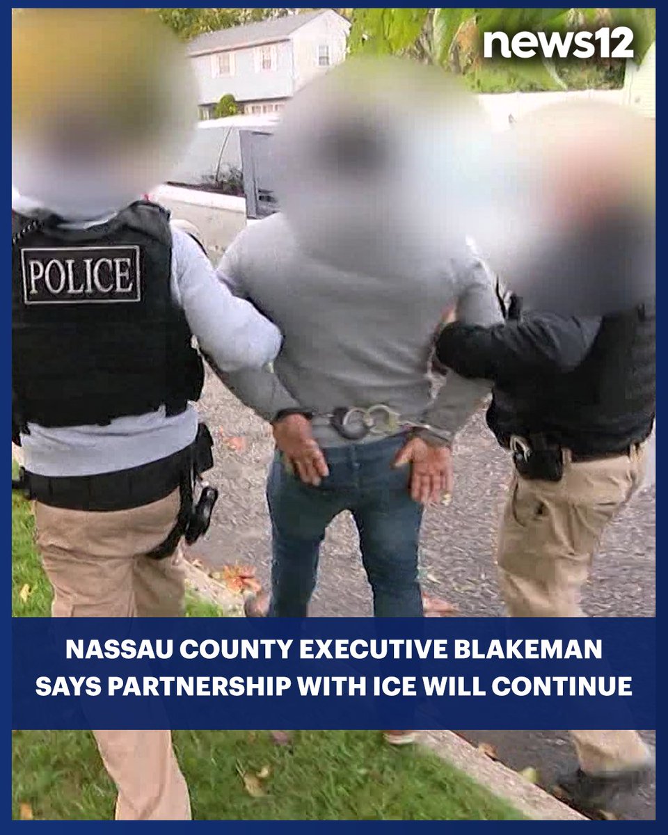 News12LI's tweet image. ICE LAWSUIT: The lawsuit argues that the agreement between Nassau and ICE violates New York state law, undermines people’s rights, and could lead to racial profiling. bit.ly/3TadkDa

#News12LI #Nassau