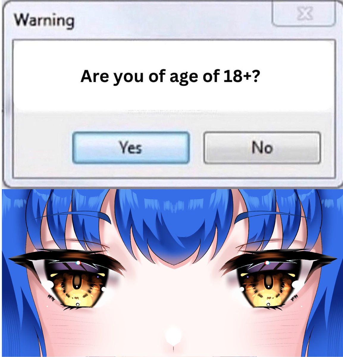 Vtuber_Airi's tweet photo. Give me a 👍 if you are! 💙❤️ https://t.co/A5BLNBUTQQ