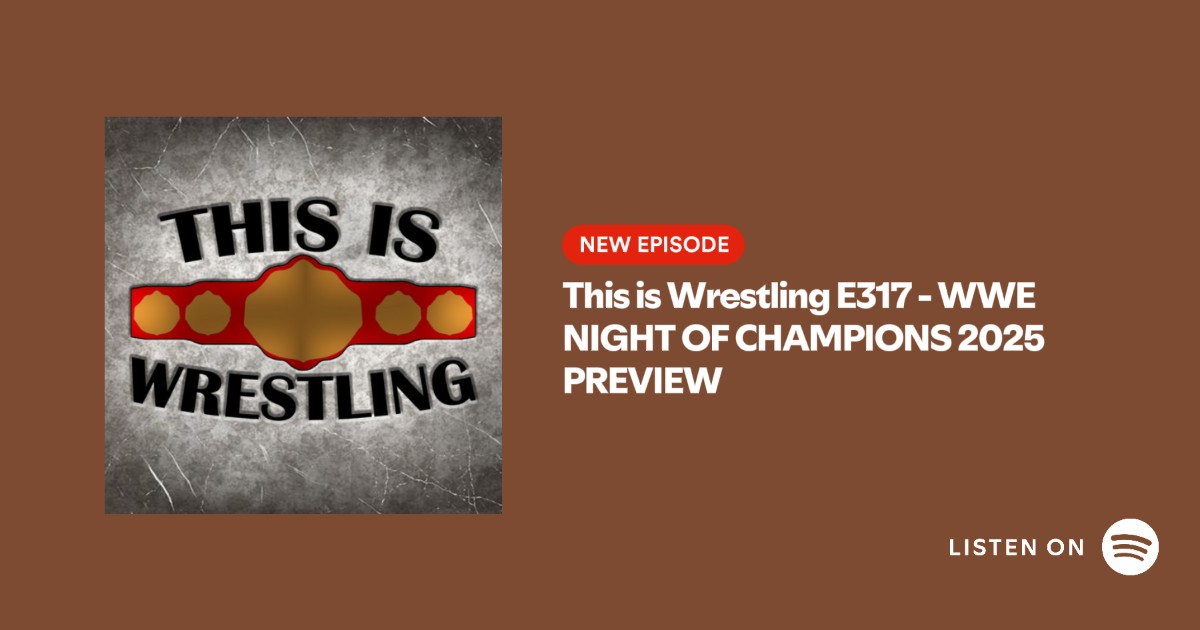 LINK: open.spotify.com/episode/2S1gh4…

On the latest edition of This is Wrestling, Lee Versage and Zach McGibbon preview the upcoming WWE Night of Champions PPV/PLE in Saudi Arabia. 

Please RT!