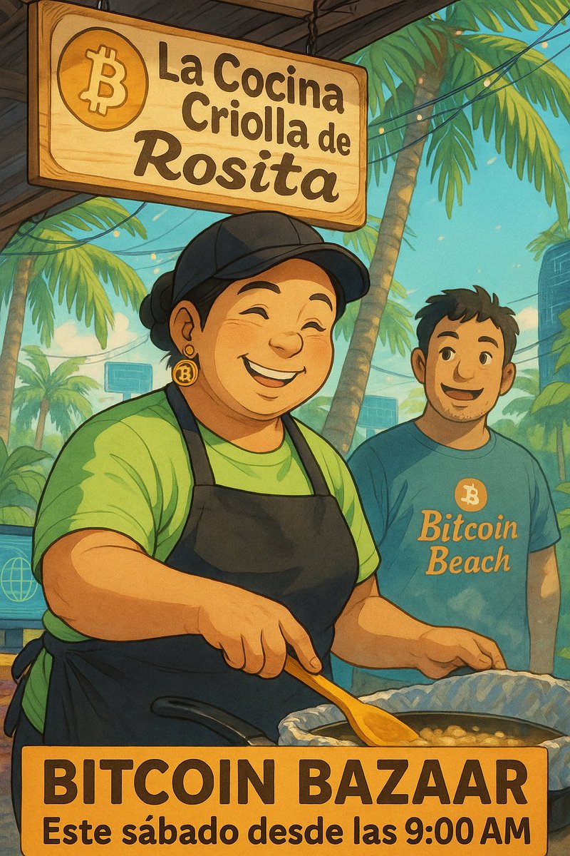 bitcoin_bazar's tweet photo. ๐ This Saturday, join us at the Bitcoin Bazaar โ from 9:00 AM to 3:00 PM!
Come support local entrepreneurs, enjoy great food, and be part of the circular economy.
Everyone is welcome! โก๐งก #BitcoinBeach #BitcoinBazaar https://t.co/N4zR7kgZ2D