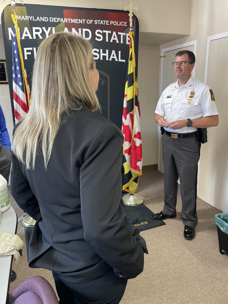 The OSFM is pleased to announce the appointment of Deanna Pelton as a Deputy State Fire Marshal. Today, she was officially sworn in by Acting State Fire Marshal Jason M. Mowbray during a ceremony held at OSFM headquarters.

Pelton, a seasoned fire and explosives investigator,