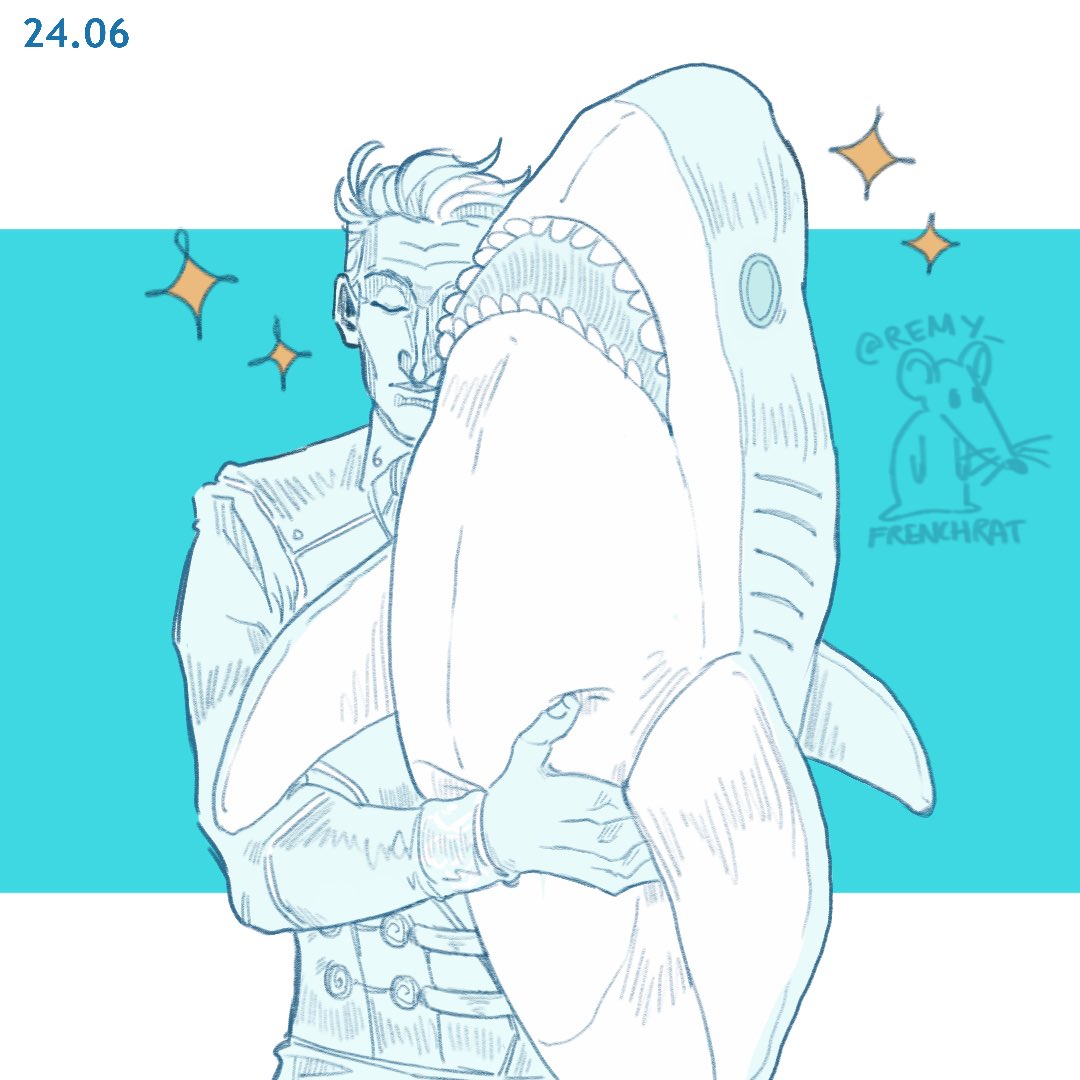 remy_frenchrat's tweet image. silco &amp;amp; shark plushie. a gift from jinx
