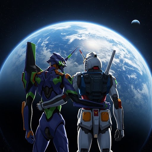 Shalom_Sum's tweet photo. 1日遅れで『機動戦士Gundam #GQuuuuuuX 』。ネタバレに超警戒してたらYahoo!ニュースにしてやられて憤懣やる方なし！最後までジークアクスは初号機でした。こんな勢いだけの超ハッピーなガンダムなんてガンダムじゃない。でもそれでいいの。だってこれシンエヴァの続編だもん。とガンダムが言っている https://t.co/rIDZylnZDl