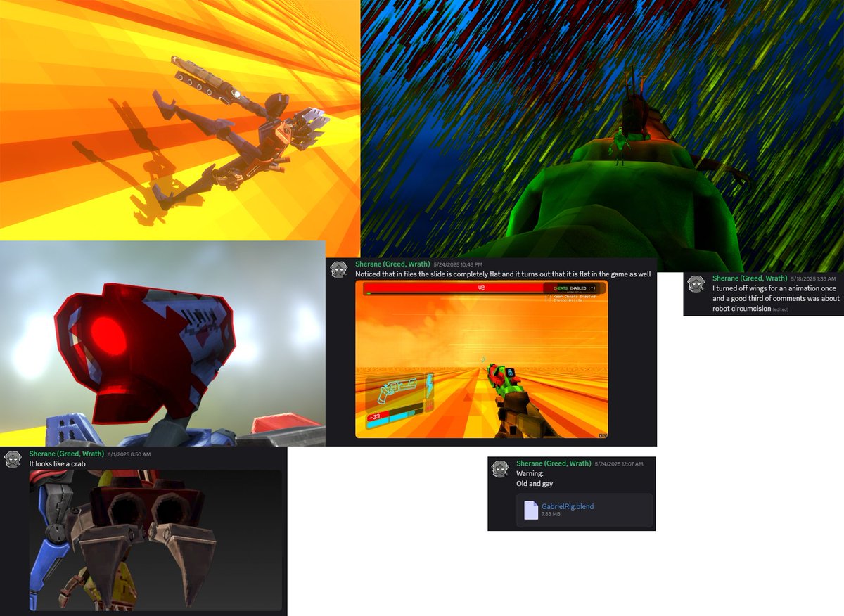 sherane0's tweet image. Some of my bits from UK anniversary collab server

#ultrakill
