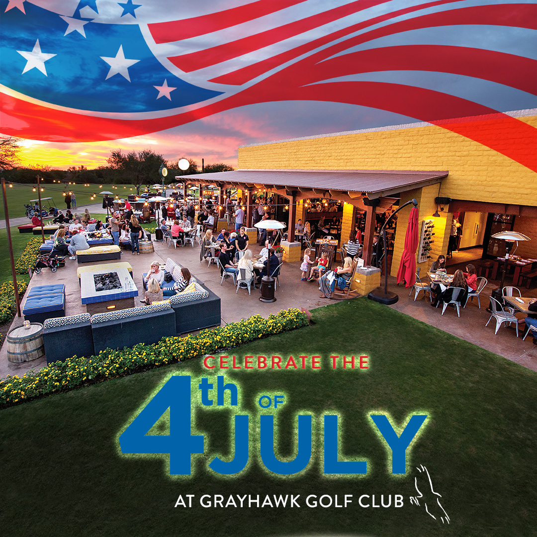 Join us on the 4th for dinner, drinks, and a front-row seat to the fireworks lighting up the skyline. Holiday-themed specials are on deck—and trust us, this one books fast.

Call 480-502-3100 to lock in your reservation.