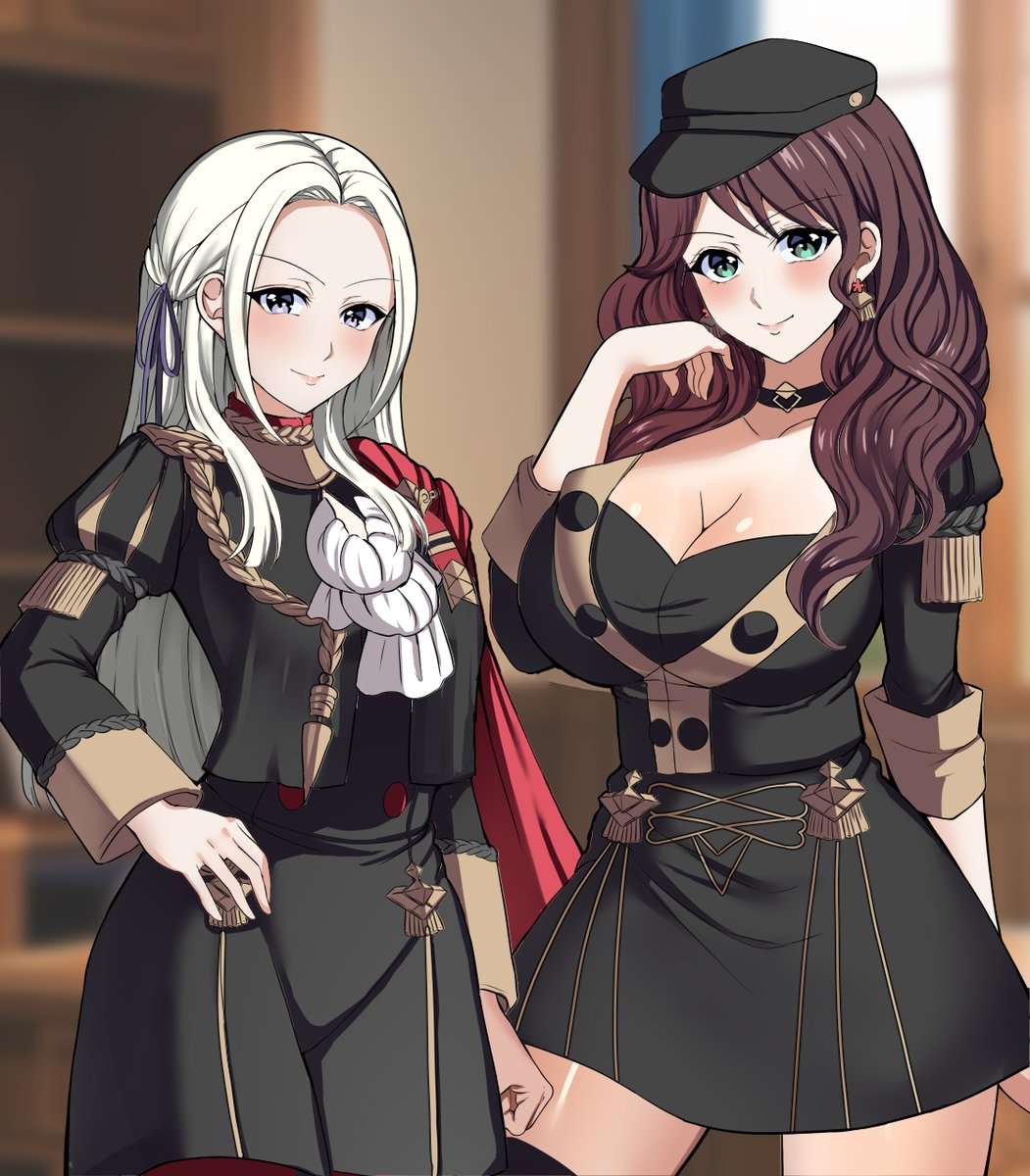 goma_tarata's tweet image. Edelgard&amp;amp;Dorothea