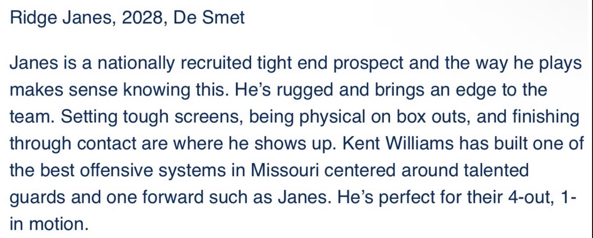 Ridge Janes (@ridgejanes) on Twitter photo After a great week of football with my <a href="/DeSmetFB/">De Smet Jesuit Football</a> teammates, I got some hoops in too <a href="/MW_Showcase/">Midwest Showcase</a> Thanks <a href="/RL_HoopsMO/">RecruitLook Hoops Missouri</a> @RL_hoops for the write up. <a href="/KentWilliams33/">Kent Williams</a> <a href="/FitzPerformance/">Fitz Performance</a> After a great week of football with my <a href="/DeSmetFB/">De Smet Jesuit Football</a> teammates, I got some hoops in too <a href="/MW_Showcase/">Midwest Showcase</a> Thanks <a href="/RL_HoopsMO/">RecruitLook Hoops Missouri</a> @RL_hoops for the write up. <a href="/KentWilliams33/">Kent Williams</a> <a href="/FitzPerformance/">Fitz Performance</a>