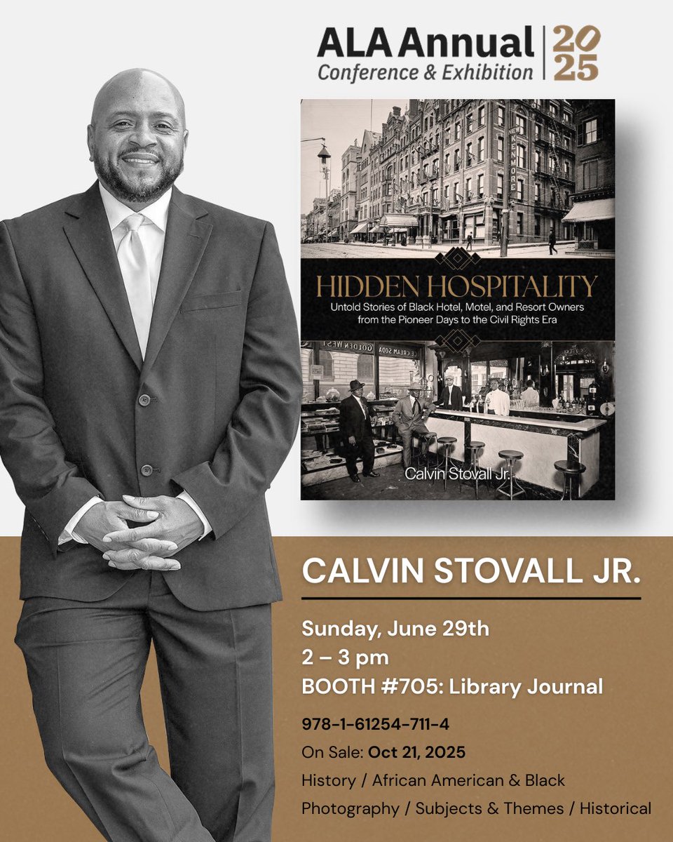 Sunday, June 29th, I’ll be at the American Library Assn. Conference in Philly! If you’re in the vicinity, please stop by to say hello and grab a Hidden Hospitality poster and bookmark. Hope to see you there! ✨📕 

#HiddenHospitality #Blackhistory #ALAConference #LibraryJournal