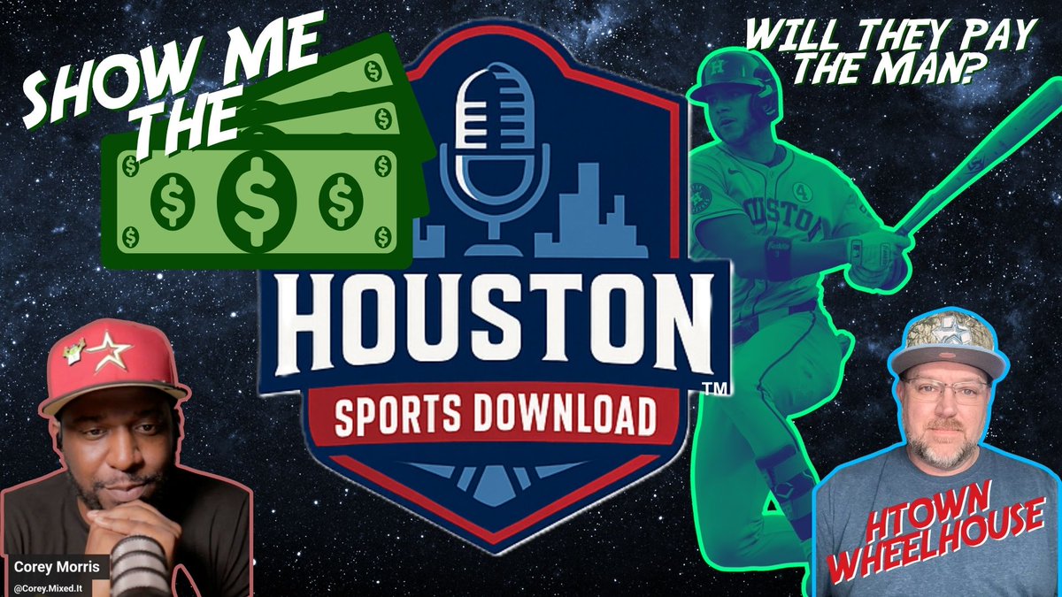 Htown Wheelhouse™️2X World Series Champs '17, '22 (@htownwheelhouse) on Twitter photo Join us at 6:15 pm tonight! <a href="/coreymixedit/">Corey.Mixed.It</a> and <a href="/HtownWheelhouse/">Htown Wheelhouse™️2X World Series Champs '17, '22</a> talk about the Jeremy Pena Saga! The Show me the Money edition of Houston Sports Download!
Jeremy Pena: The Boras Bonanaza youtube.com/live/GPKpprkLn… via <a href="/YouTube/">YouTube</a> Join us at 6:15 pm tonight! <a href="/coreymixedit/">Corey.Mixed.It</a> and <a href="/HtownWheelhouse/">Htown Wheelhouse™️2X World Series Champs '17, '22</a> talk about the Jeremy Pena Saga! The Show me the Money edition of Houston Sports Download!
Jeremy Pena: The Boras Bonanaza youtube.com/live/GPKpprkLn… via <a href="/YouTube/">YouTube</a>