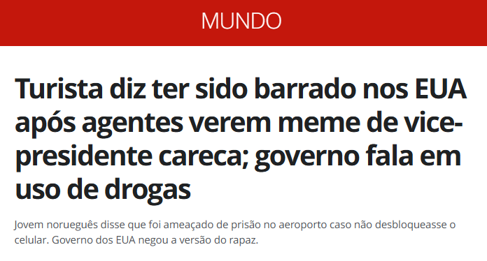 Você pode até rir do Leo Lins sendo preso aqui no Brasil. Achar que é legal o "outro lado" se ferrar.

Mas lembre-se que uma hora as coisas podem mudar. Da noite para o dia, os perseguidos viram perseguidores. E você, que antes estava do lado do caçador, vira a caça.

Se você não