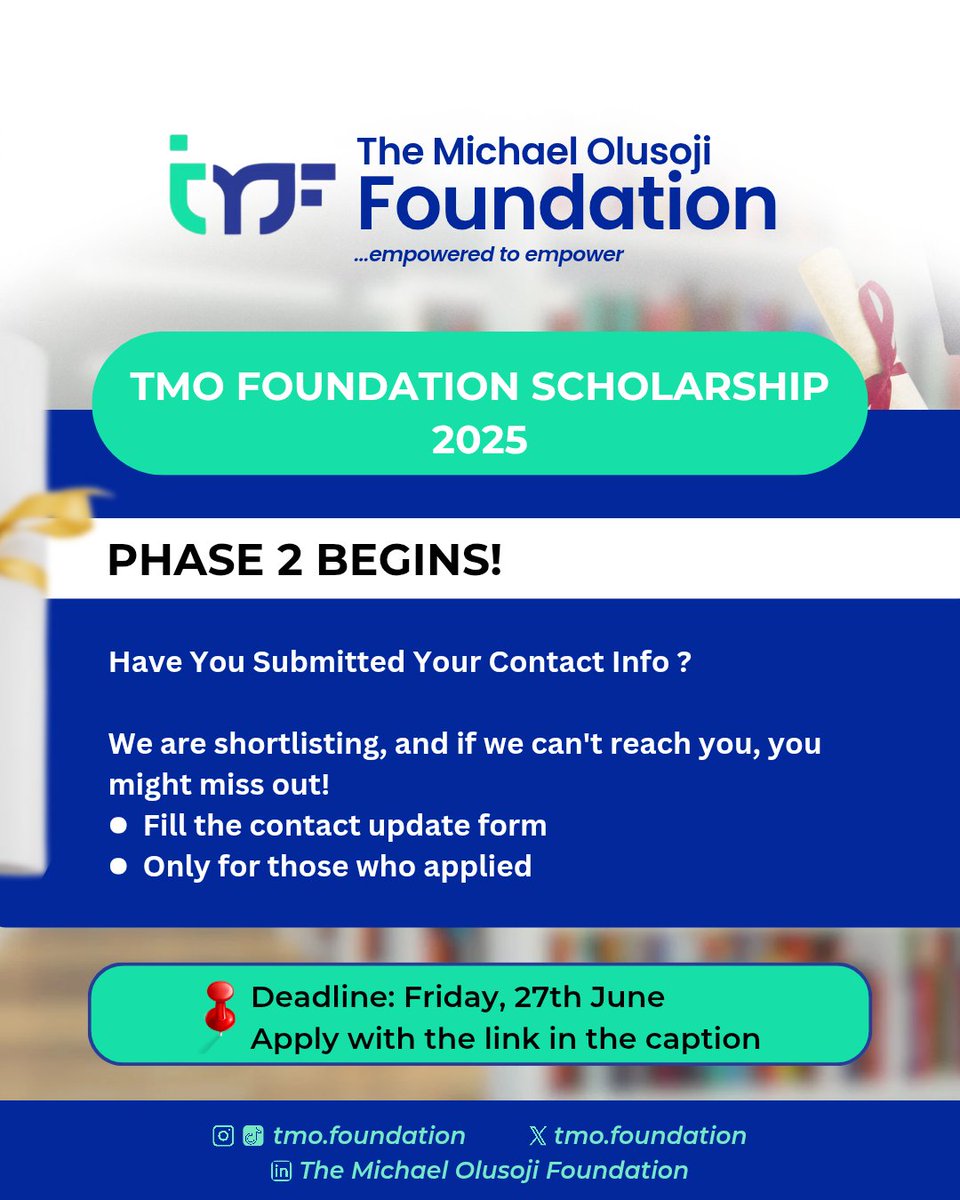 Michael Olusoji Foundation tweet media