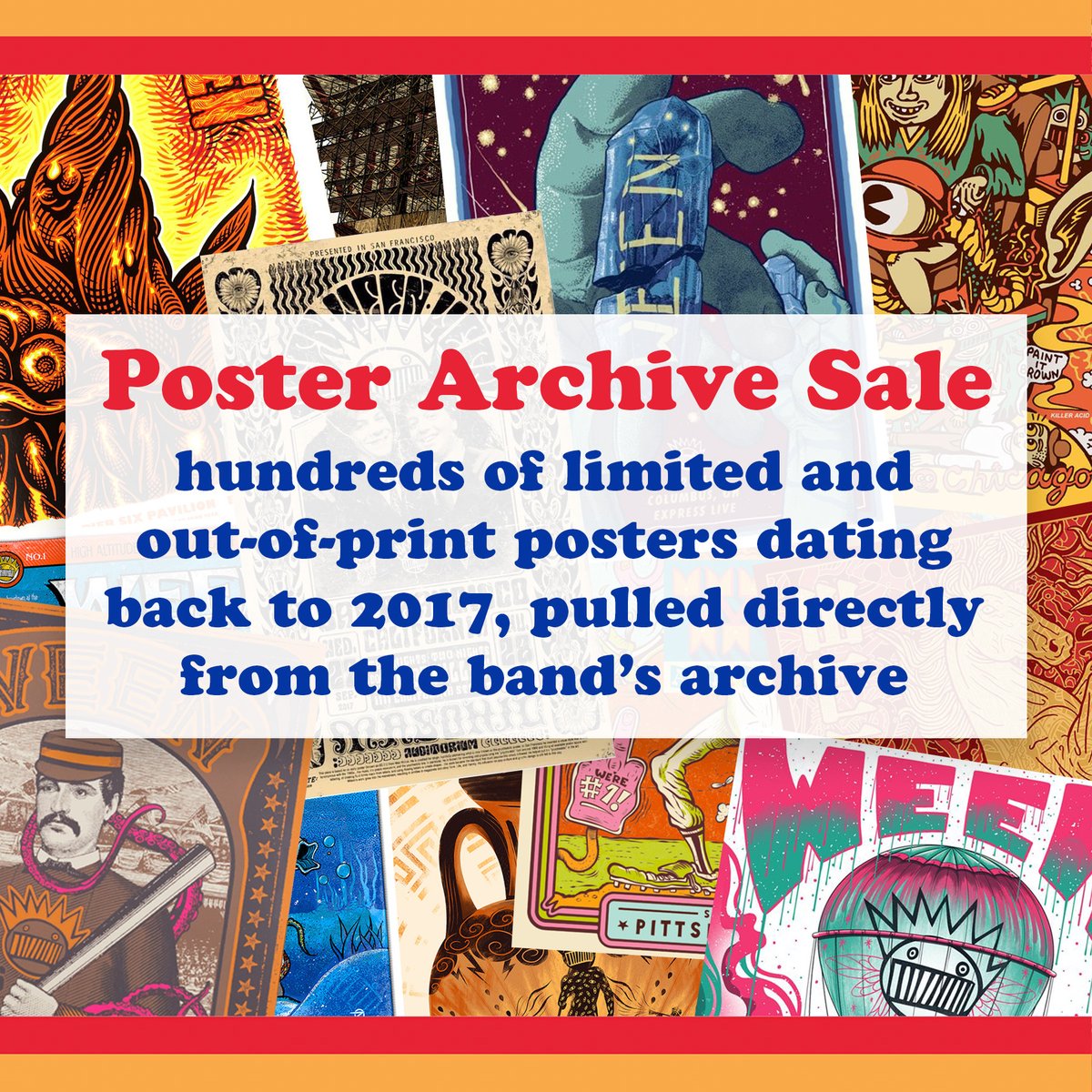 Poster Archive Sale happening NOW 👉
ween.themerchcollective.com