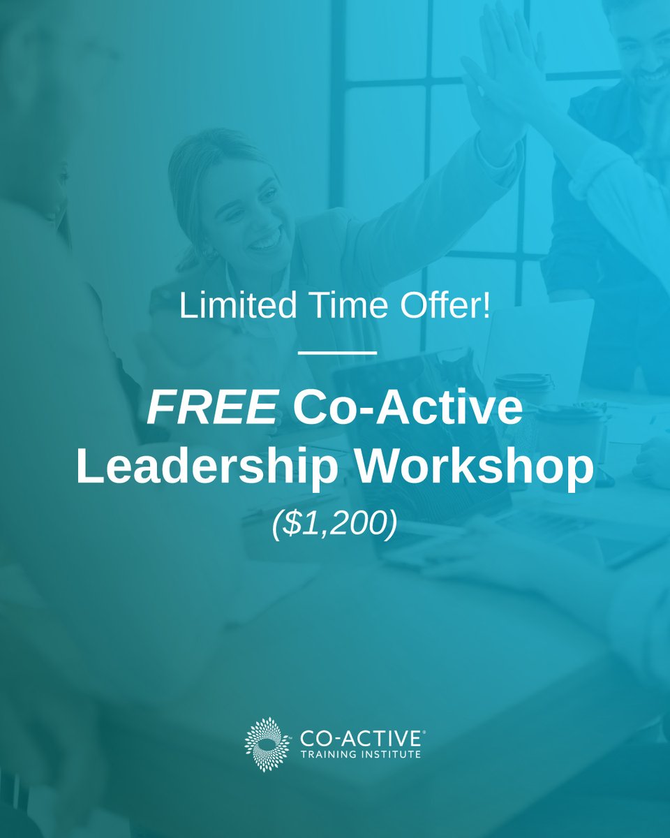 CoactiveLeaders's tweet image. Start your coach training now and get a FREE 3-day Co-Active Leadership Workshop when you register by month’s end!

✅ 0% payment plans available.

Register for coach training: bit.ly/3Gfwi8l

#CoachTraining #CPCC #CoActive