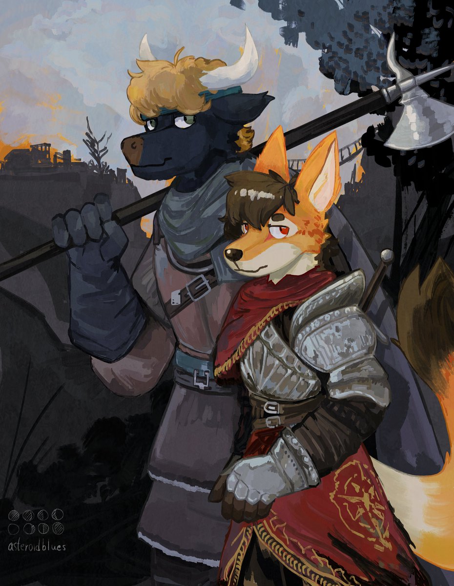 sorenhmjb's tweet image. bearer of the curse
seek- seek- lest-

me and the new boi taurinus @UncommonZebra 
🎨: @asteroid_blues_
