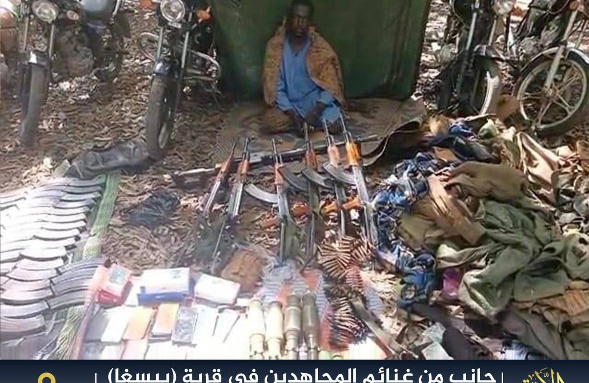 KargnHasret's tweet photo. #BurkinaFaso
#Jnım claimed, six soldiers were killed one was captured and ammunition and motorcycles were seized in the military post attack in Bissiga, #Tenkodogo
Five soldiers were killed and drone and ammunition were seized in the military point attack in #Boussouma. https://t.co/eIskbIBPiu