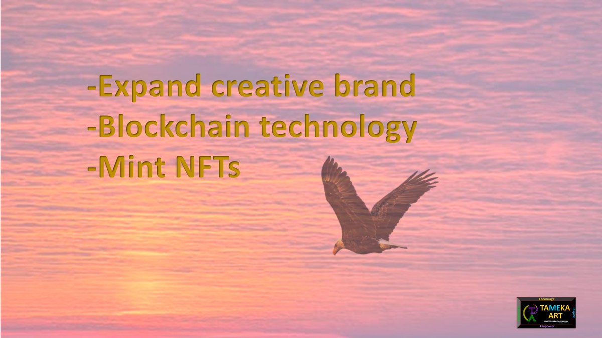 art_tameka's tweet image. You have mastered your medium. Now take your medium into the future. This all-in-one course is designed for traditional creatives. Check tamekaart (dot) com to learn more.  Take control of your digital destiny. #tamekaart #NFTforBeginners #DigitalEmpowerment