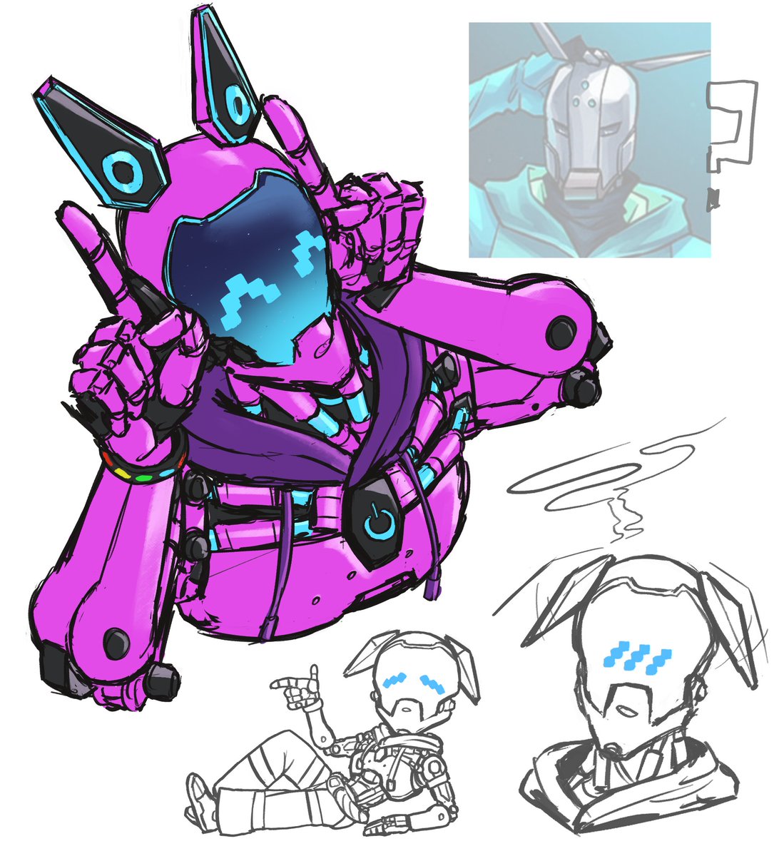 CPG_123's tweet image. This was supposed to be for yesterday, but it got too late for me ^^;; #Zenyatta