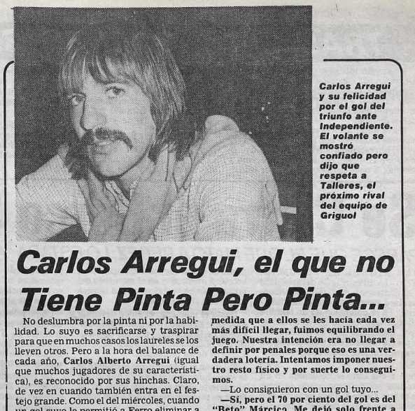 Es 1️⃣9️⃣8️⃣1️⃣ y la prensa hegemónica dice que Carlitos Arregui no tiene pinta...