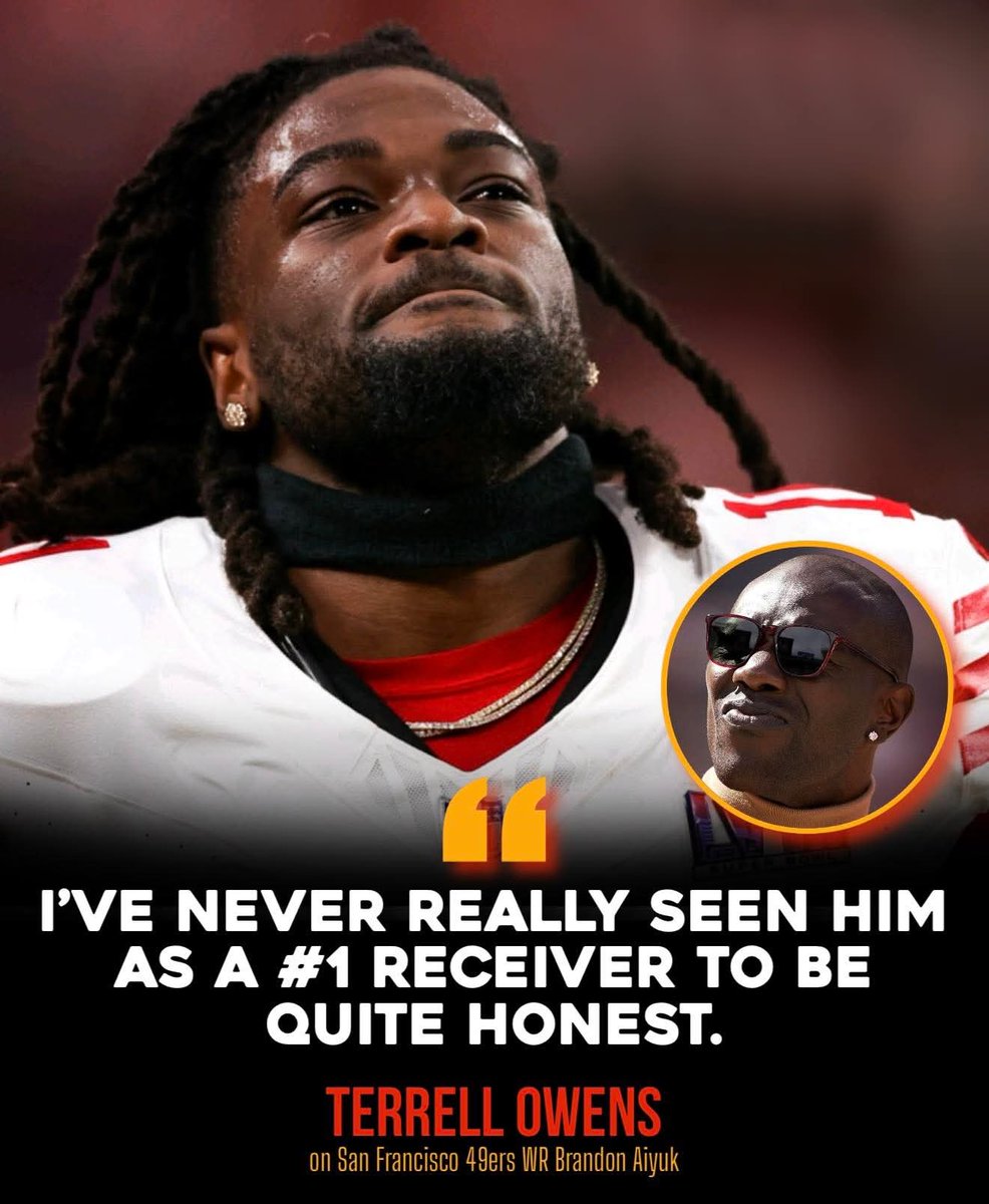 cgruthless1's tweet image. HOF Terrell Owens On Brandon Aiyuk 

#GoNiners ❤️💛
#DoItForTheBay 
#FTTB #49ers4Life