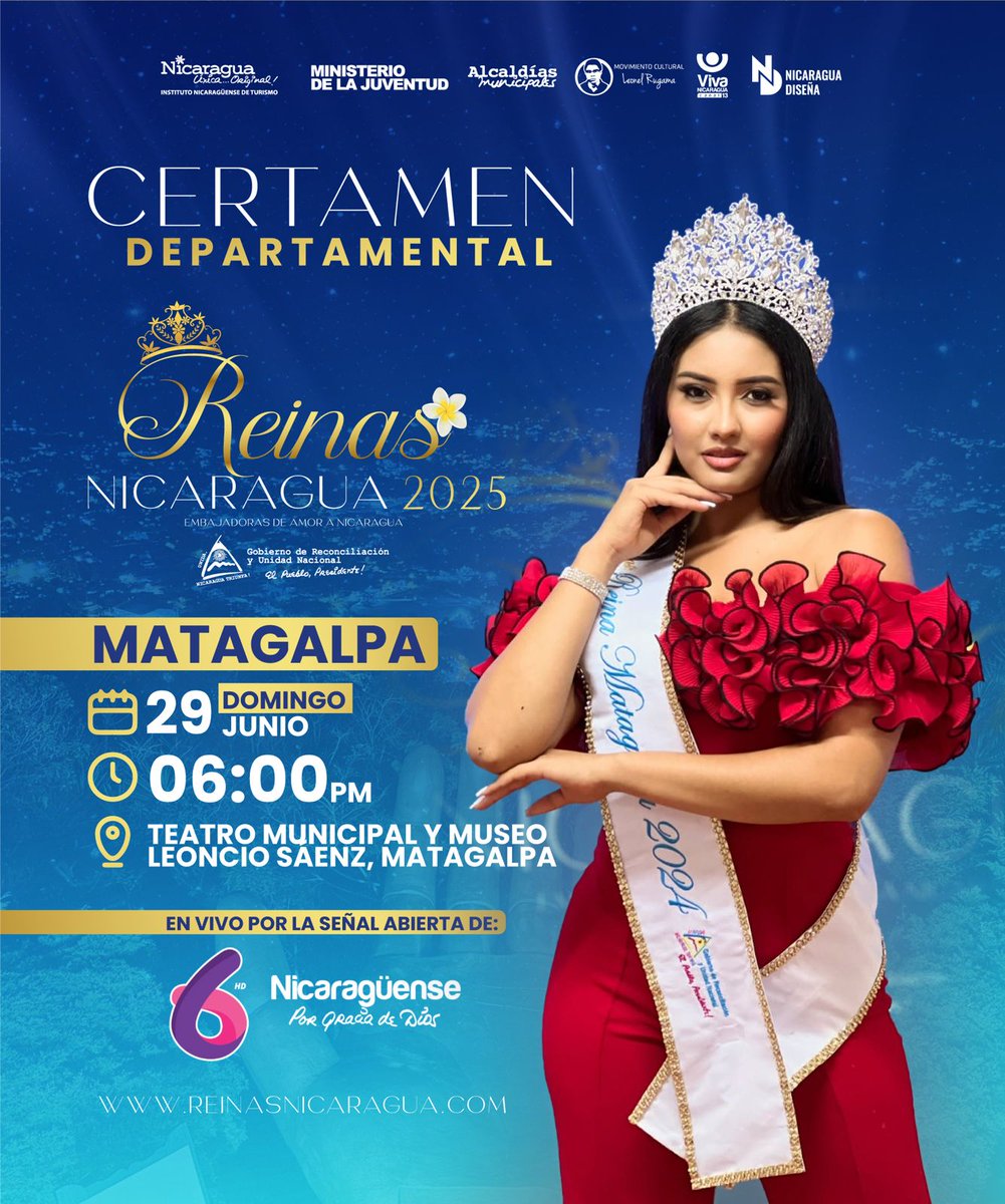📡Transmisión en vivo por Canal 6 📺
🤩Desde el corazón de nuestro majestuosos departamentos, viviremos una noche llena de talento y tradición con el 𝐂𝐞𝐫𝐭𝐚𝐦𝐞𝐧 𝟓 👑💃