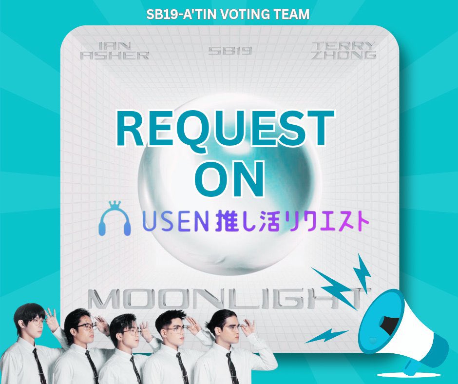 📢USEN REQUEST REMINDER❗

A'TIN, DON'T FORGET TO REQUEST FOR MOONLIGHT. ITAAS PA NATIN. LEZZGO! 

GOAL: TOP 1 ON DAILY RANKING

🚨🚨🚨
#3 - Weekly (6/19-25)
#3 - Daily (6/25) 
#5 - Real-Time
#18 - Rapid Rise ‼️‼️‼️

Request here: usen.oshireq.com/song/6400330

<a href="/SB19Official/">SB19 Official</a> #SB19