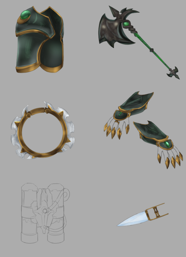 Arsenal WIP
Katars are getting re-worked into moon-powered Protoss Zealot blades, gonna look dope!