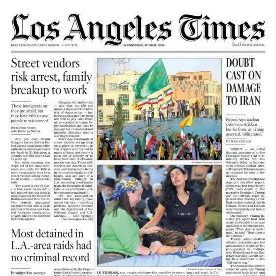 ❗️הכותרת השנויה במחלוקת "ספקות לגבי הנזק לאיראן" הגיעה גם לחזית התקשורת האמריקאית, מה שגרם לטראמפ להגיב, כאשר ויקיליקס כינה אותה "גילויים בגידה".
#IranUnderAttack #Iran #غزة #Tehran 
#הבטחה_אמיתית_3 #יע_עלי #טילי_איראן #ישראל
#وعده_صادق۳ #طهران #ایران #تل_أبيب_تحترق