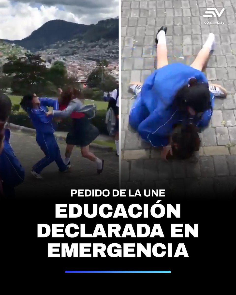 📢 Una serie de reacciones se han generado tras la golpiza que una estudiante de colegio público le propinó a otra compañera en el monte Itchimbía, en el centro de #Quito. 👉 bit.ly/3T9GHFC