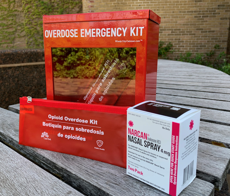 Chicago health officials noted a significant spike in opioid overdoses this past weekend. The #OakPark Public Health Department is issusing a reminder to call 911 if you encounter someone experiencing an overdose. Find more overdose prevention info at oak-park.us/naloxone