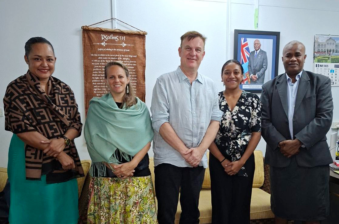 Ministry of Rural and Maritime Development and DM (@mrmdfiji) on Twitter photo PS Isoa Talemaibua met with <a href="/gizpacific/">GIZ Pacific</a> Country Dir. Immanuel Gebhardt in Suva last week to reaffirm collaboration on climate-induced relocation. Discussions were described as fruitful, with GIZ reiterating its support towards our Relocation Unit. 
More 👉bit.ly/46gcw7h PS Isoa Talemaibua met with <a href="/gizpacific/">GIZ Pacific</a> Country Dir. Immanuel Gebhardt in Suva last week to reaffirm collaboration on climate-induced relocation. Discussions were described as fruitful, with GIZ reiterating its support towards our Relocation Unit. 
More 👉bit.ly/46gcw7h