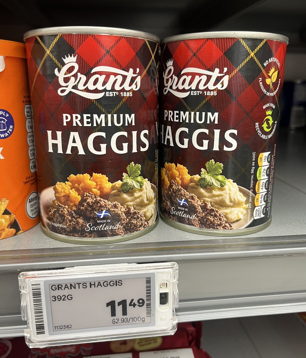 Who is buying “premium haggis” in a can for $11.49?