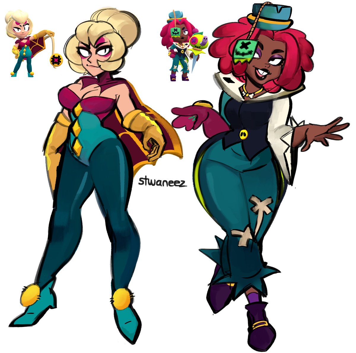 Todas wapas todas lindas #brawlstarsart