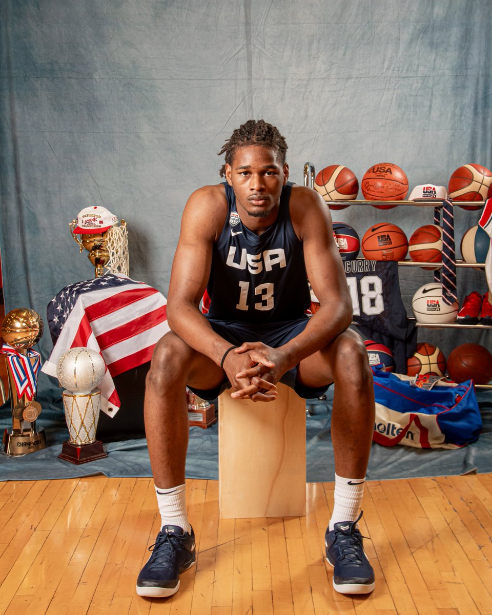 USABJNT (@usabjnt) on Twitter photo From Riverdale, Illinois. A 1x USA Basketball gold medalist.
๐บ๐ธ No. 13 <a href="/morezjohnsonJr/">Morez Johnson Jr.</a> From Riverdale, Illinois. A 1x USA Basketball gold medalist.
๐บ๐ธ No. 13 <a href="/morezjohnsonJr/">Morez Johnson Jr.</a>