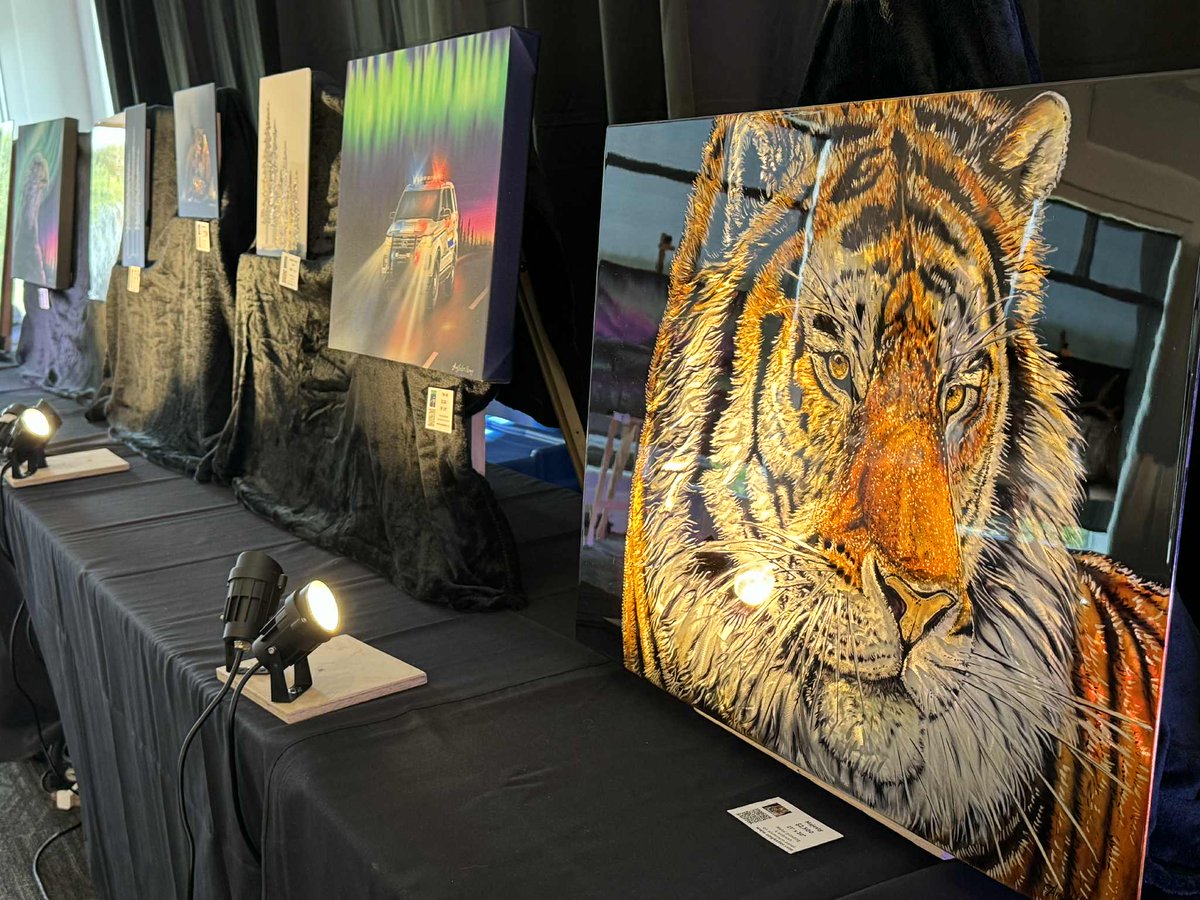 Congratulations to Amy Keller-Remp for being selected to represent Northern Alberta at the <a href="/calgarystampede/">Calgary Stampede</a> Art Show.  Amy grinds art into metal and brings northern lights to life.

#RMWB #YMM @youralberta @ucpcaucus @abdaniellesmith @brianjeanab @artscouncilwb <a href="/tanya_fir/">Tanya Fir</a>