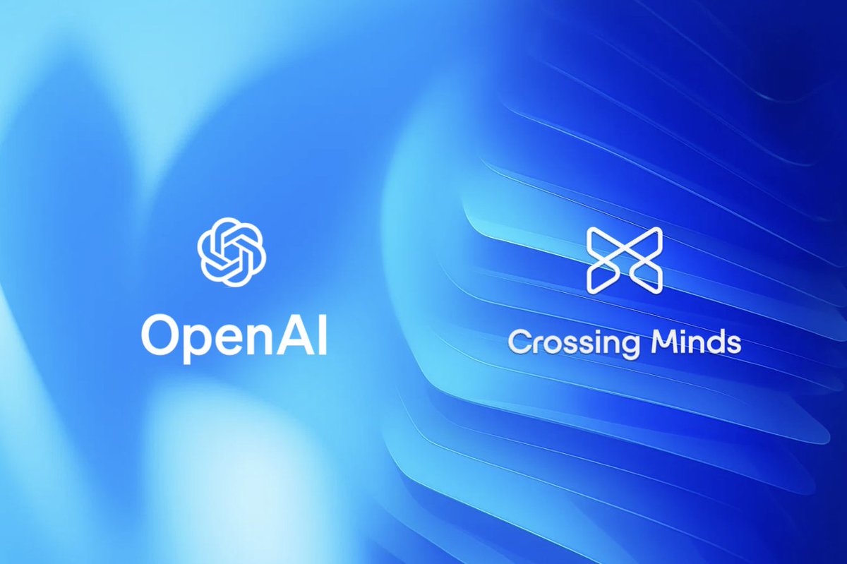 After 7 years of building <a href="/Crossing_Minds/">Crossing Minds</a> , our team is joining <a href="/OpenAI/">OpenAI</a>.

We’ve poured everything into building better retrieval, personalization, and real-time AI.

Now we get to bring that work to a mission we deeply believe in.

Let’s build what’s next — together.
🧠⚡️
#AGI