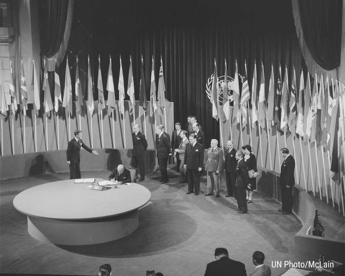 UN Chronicle (@_unchronicle) on Twitter photo For the 80th anniversary of the #UNCharter, the <a href="/_UNChronicle/">UN Chronicle</a> is proud to reissue “The Story of the Charter”, first published on 24 June 1947.
With the <a href="/UN/">United Nations</a> Charter, freedom-loving peoples of the world were offered cooperation, and vigilance, over war: un.org/en/un-chronicl… For the 80th anniversary of the #UNCharter, the <a href="/_UNChronicle/">UN Chronicle</a> is proud to reissue “The Story of the Charter”, first published on 24 June 1947.
With the <a href="/UN/">United Nations</a> Charter, freedom-loving peoples of the world were offered cooperation, and vigilance, over war: un.org/en/un-chronicl…
