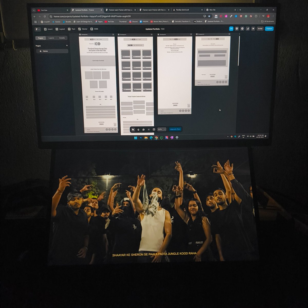 Sudden urge of updating my portfolio website 😤

Making wireframe for now 🙂