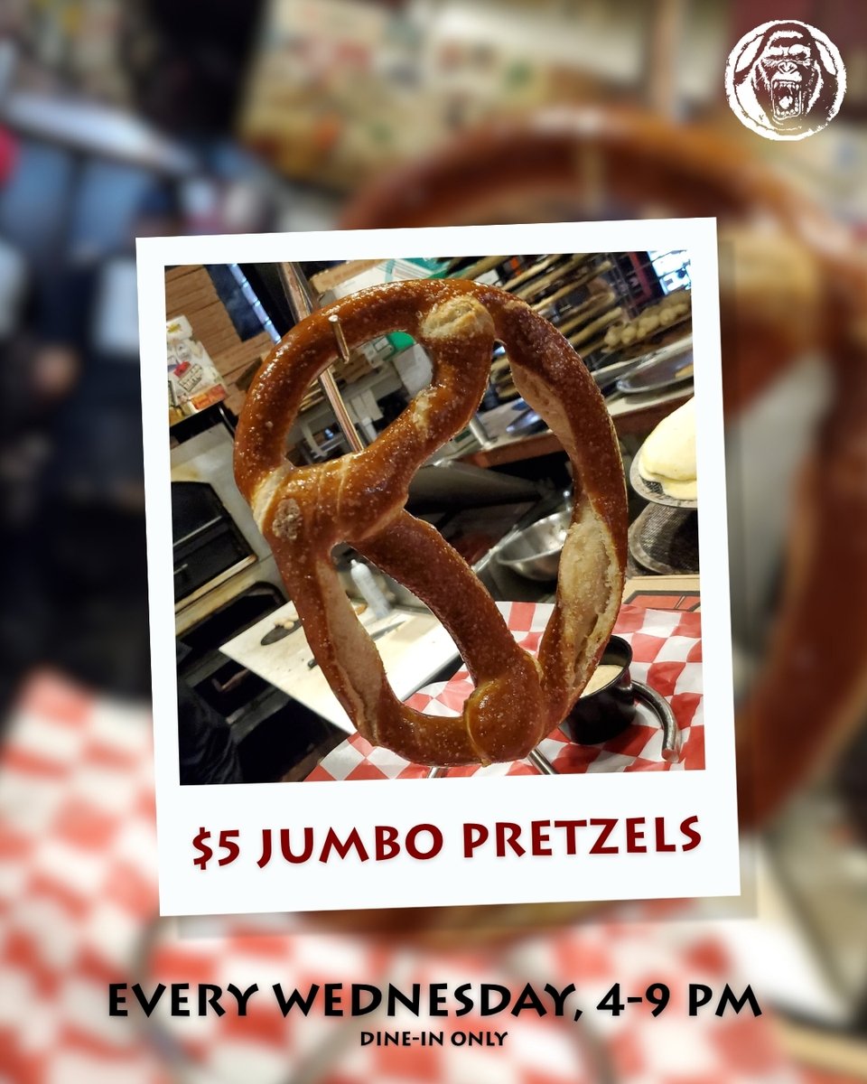 CogansNorth's tweet image. Every Wednesday from 4 to 9 at Cogans Pizza Ghent and Cogans Pizza North, grab a $5 jumbo pretzel and hang with your crew. Hungry yet? 
 
#CogansGhent #CogansNorth #JumboPretzel