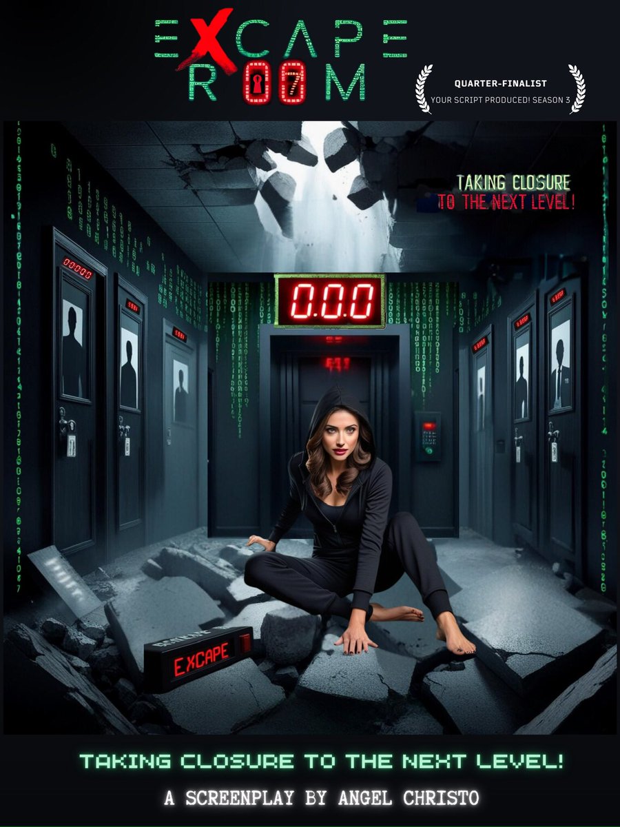 EXcape Room:
A young woman in search of closure, stumbles across a tailor-made EXcape Room...The elite experience takes a dark/twisted turn… she ends up struggling to overcome her exes in order to escape and survive.
#ScreenPit #Th #Ho #Div #Fea #Re #ISA #Cov #CFin #SeRe #WrWo