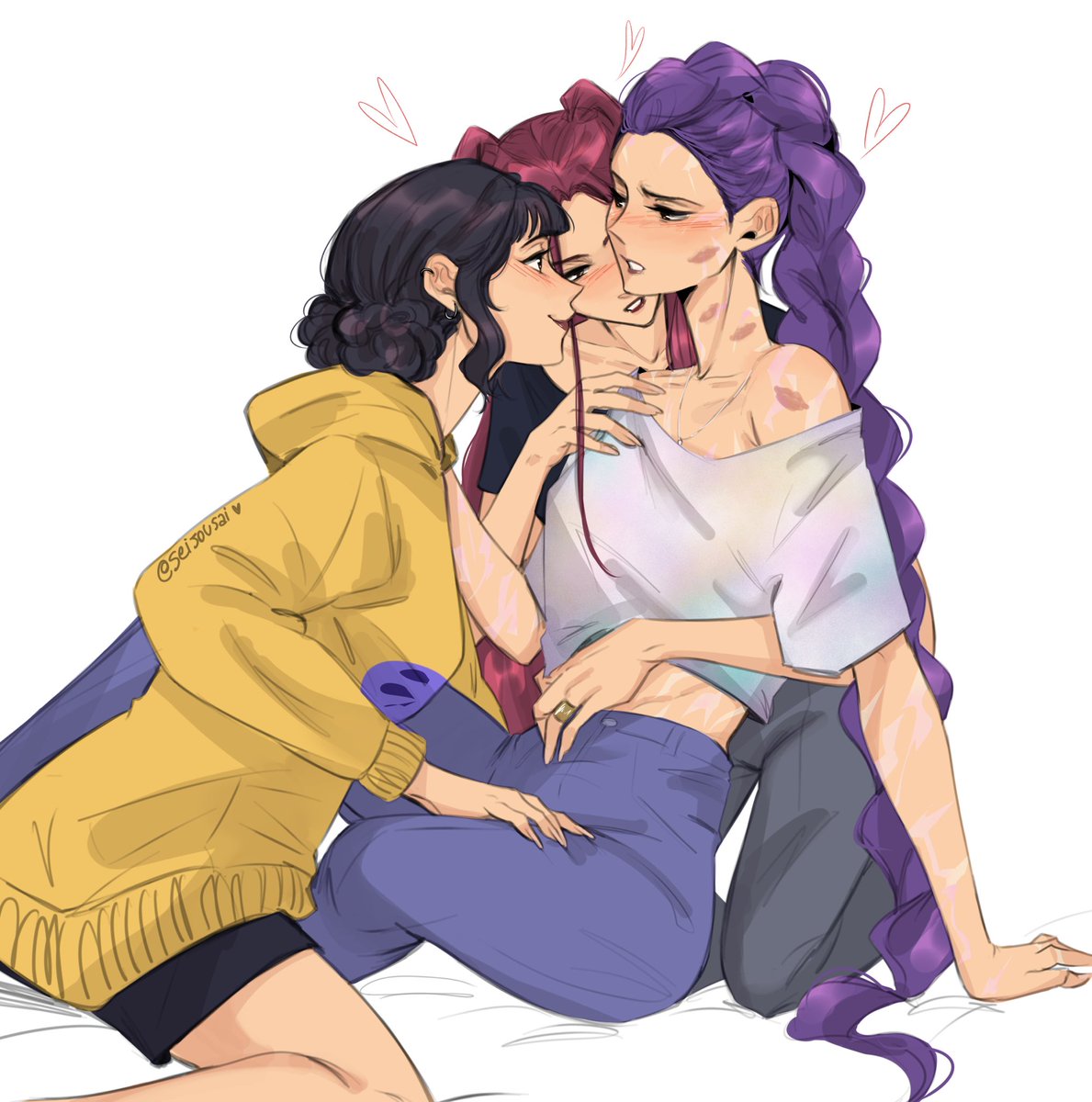 triple yuri💜  #polytrix