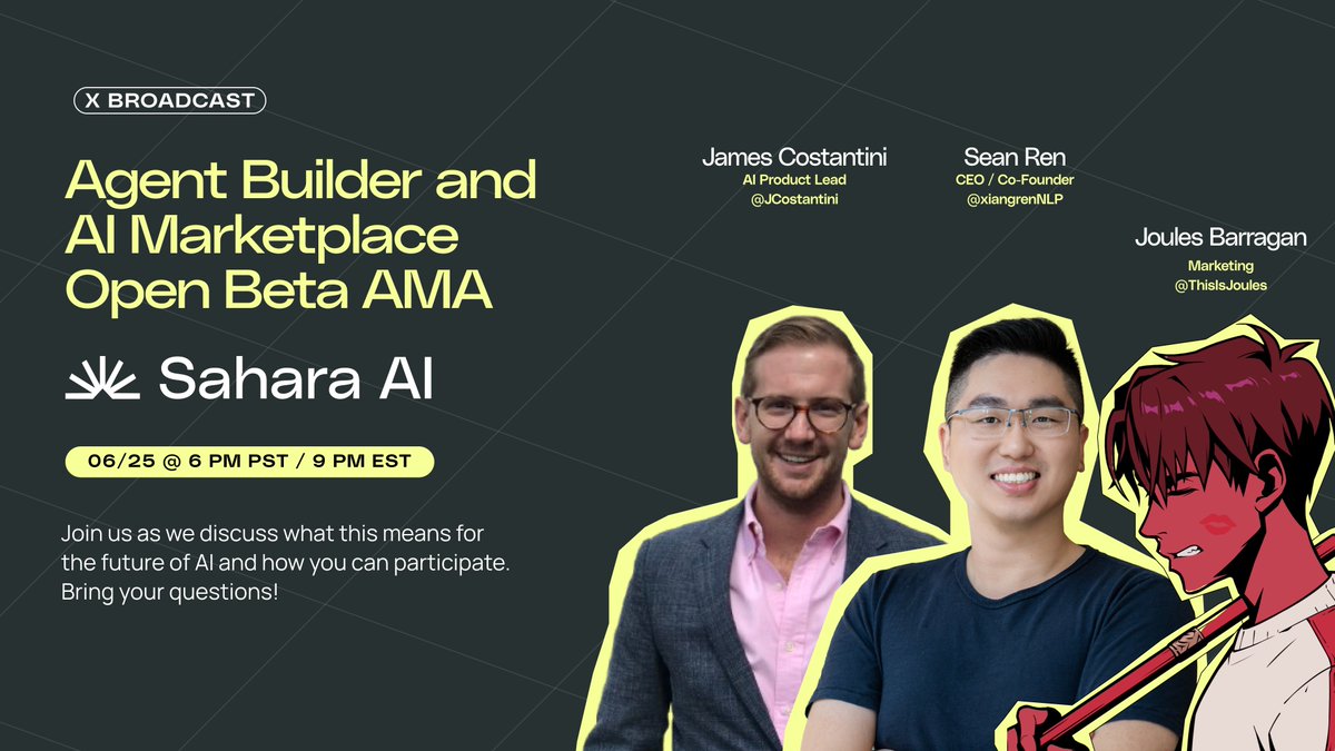 Let's build... <a href="/SaharaLabsAI/">Sahara AI 🔆</a>
🔥🔥