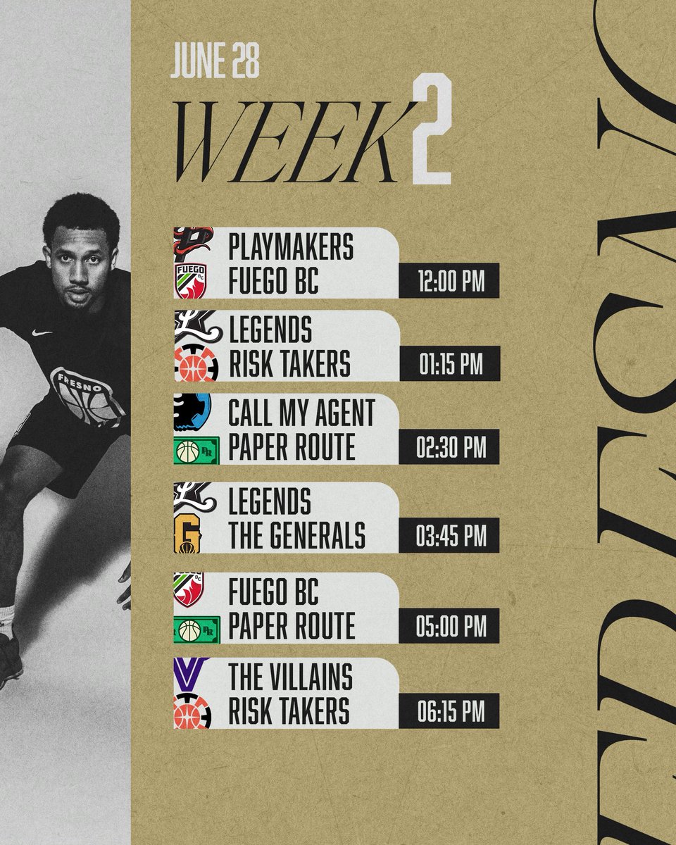 Saturday plans SET ‼️ Matchups are locked for Week 2 🔒 

Tap in for this weekends matchups and bring the energy 🔋