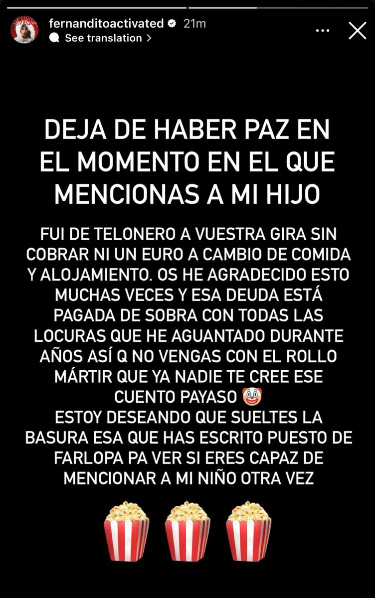 Todos tenemos claro quién es el bueno de esta trama. Team Fernandito siempre.