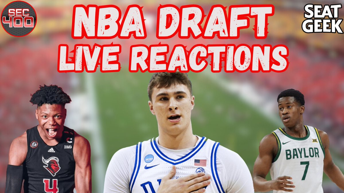Join us at 8PM EST where we will be LIVE for the NBA Draft, where you will get our first reactions to all of the draft picks selected in the 1st round of the draft.

youtube.com/live/s4vnAEraQ…